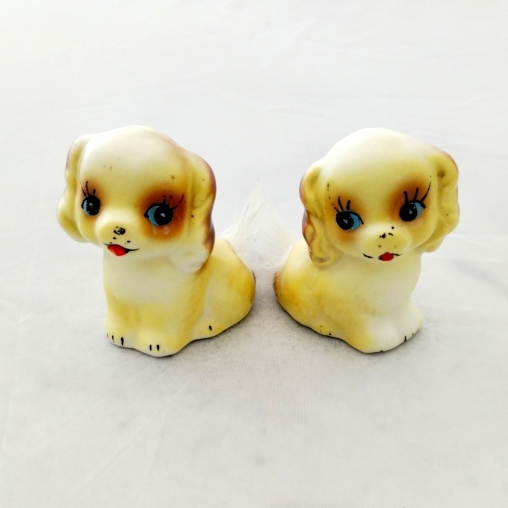 1950s Japan Cocker Spaniel Figural Salt & Pepper Shakers – Vintage